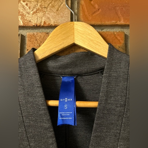 Kit and Ace Coatigan Longline Car Coat Dark Heathered Grey Small - Picture 6 of 8